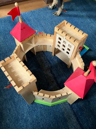 Wooden toy fort - wooden,